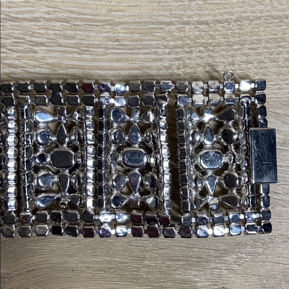 Vintage Rhinestone Statement Bracelet - Picture 9 of 9